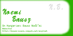 noemi bausz business card